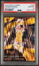 2024 select WNBA Cameron Brink Gold Flash /10 PSA 10