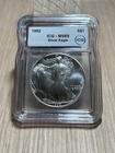 1992 American Silver Eagle – ICG MS69 – 1 oz .999 Fine Silver