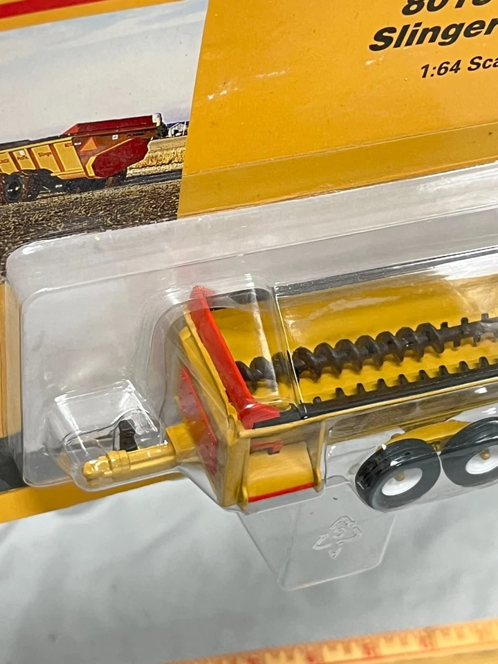 Knight 8018 ProTwin Slinger Manure Spreader 1:64 Norscot NIP Yellow before Kuhn - Image 3 of 4