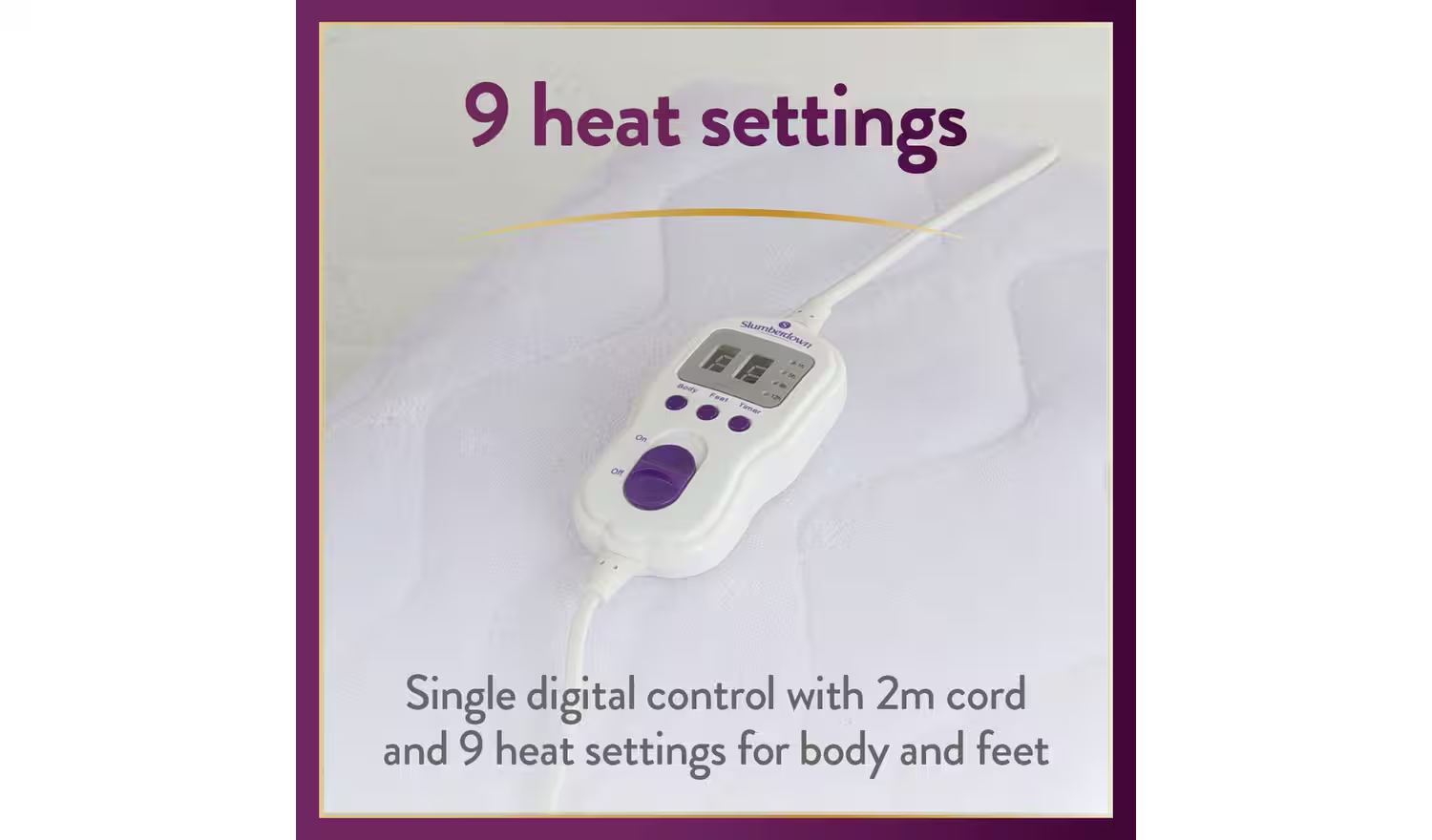 Slumberdown Perfectly Warm Luxury Electric BlanketEasy Fit Strap