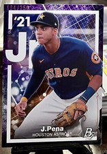 2021 Bowman Platinum Jeremy Pena #PE-30 Precious Elements Purple 104/250 Astros