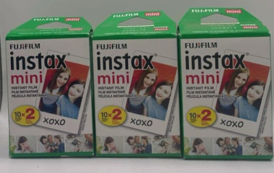 3PK Fujifilm Instax Mini ~ 10 Sheets X 2 EACH ~ EXP 04/24+  ~NEW~ Fast Shipping