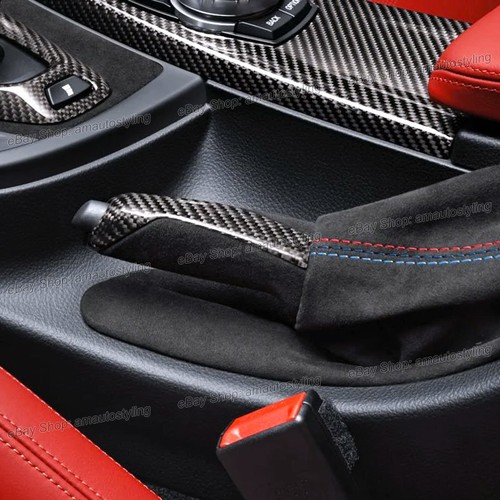 3x Replacement Carbon Fiber Gear Knob Hand Brake Trim For BMW M3 F80 M4 F82 F83 - Picture 10 of 12