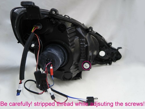 FIT/JAZZ GE SERIES MK2 11-14 Guide LED Halo Headlight W/ Motor BK for HONDA LHD - Picture 3 of 6