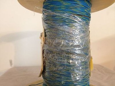 High Temperature Teflon   Wire Gauge 26 (19Strands) Type E Blue-Yellow 1000ft