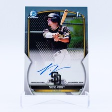 2023 1st Bowman Chrome Nick Vogt Auto #CPA-NV