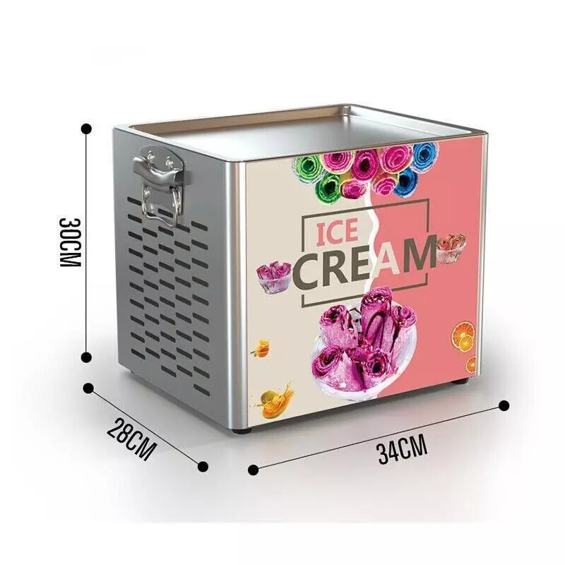 Desktop Electric Fry Pan Yogurt Rolled Maker Thai Fried Ice Cream