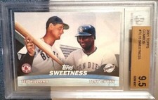 2001 Topps Baseball Combos TC15 Ted Williams Tony Gwynn Beckett 9.5 GEM MINT HOF