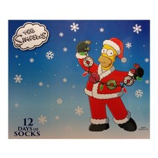 The Simpsons 12 Days of Socks Holiday Advent Calendar Men's Shoe Size 6-12  for sale online | eBay