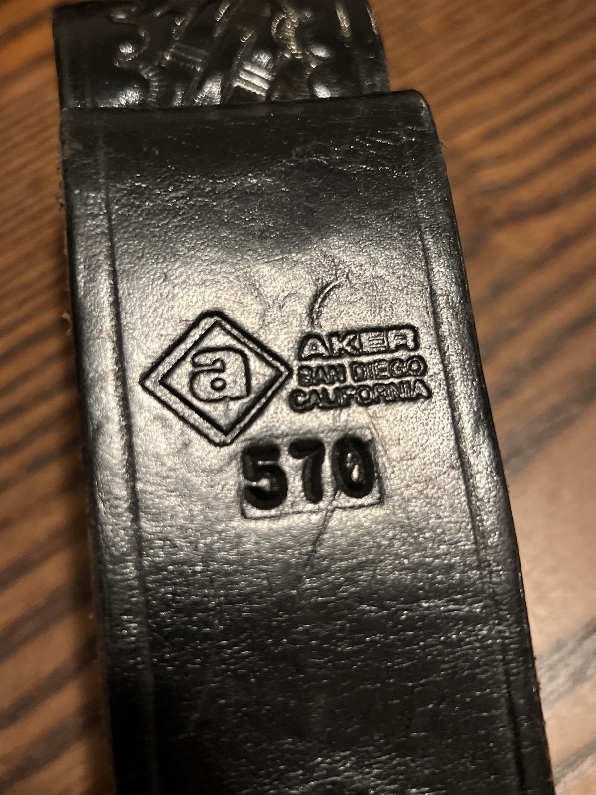 2X AKER 570 Police Mace Pepper Spray Leather Basketweave Holster Duty