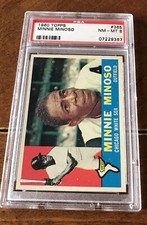 Minnie Minoso Chicago White Sox 1960 Topps Baseball Card #365  PSA8