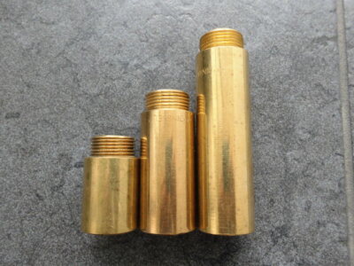Niuny Hahnverlängerung 1/2 Zoll 70mm | Messing Gewindefitting Für Wasserhähne