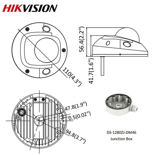 Hikvision DS-2CD2543G2-IS 4MP 2,8/2 mm AcuSense telecamera di rete a cupola microfono integrata - Foto 15 di 15