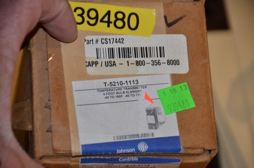 Johnson Controls T-5210-1113 -40 to 160F Pneumatic Temperature Transmitter FNFP - Picture 4 of 8