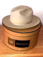 Vintage 1960s Stetson Open Road Cowboy Hat Fedora (25 Twenty-Five)  7  With Box