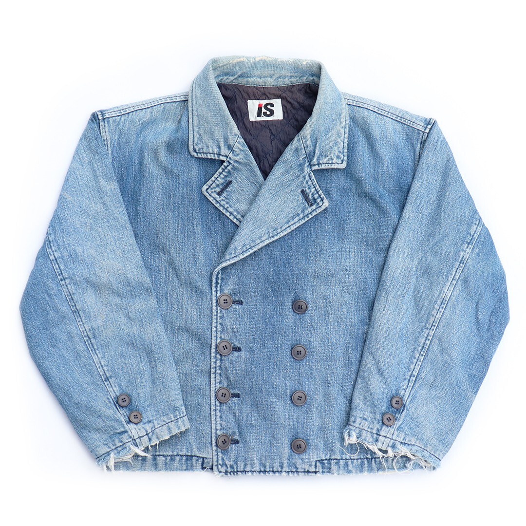 Issey Miyake Vintage I.S. Double Breasted Denim Jacket | eBay