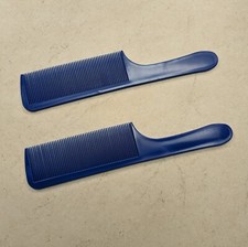 Johnny B Blue Clipper Barber Haircut Comb 2-pack copy