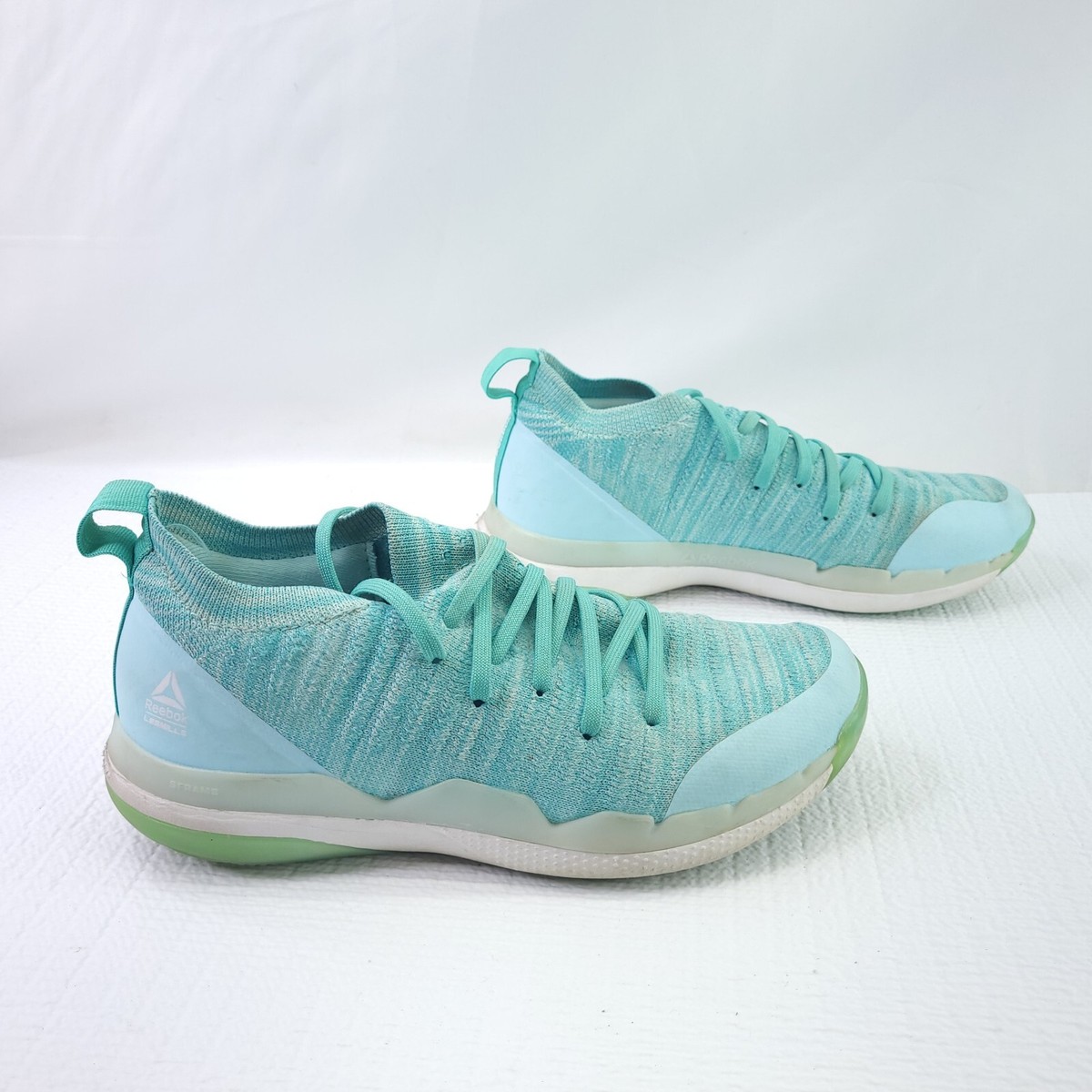 Reebok Les Mills Sneakers Size Mint Green Foam Soles Trainers