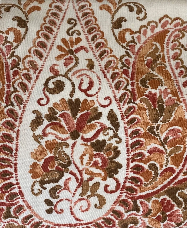 Тканевая занавеска для душа TAHARI HOME МЕДАЛЬОН ВЕНДОМА оранжевая коричневая - Изображение 3 из 4