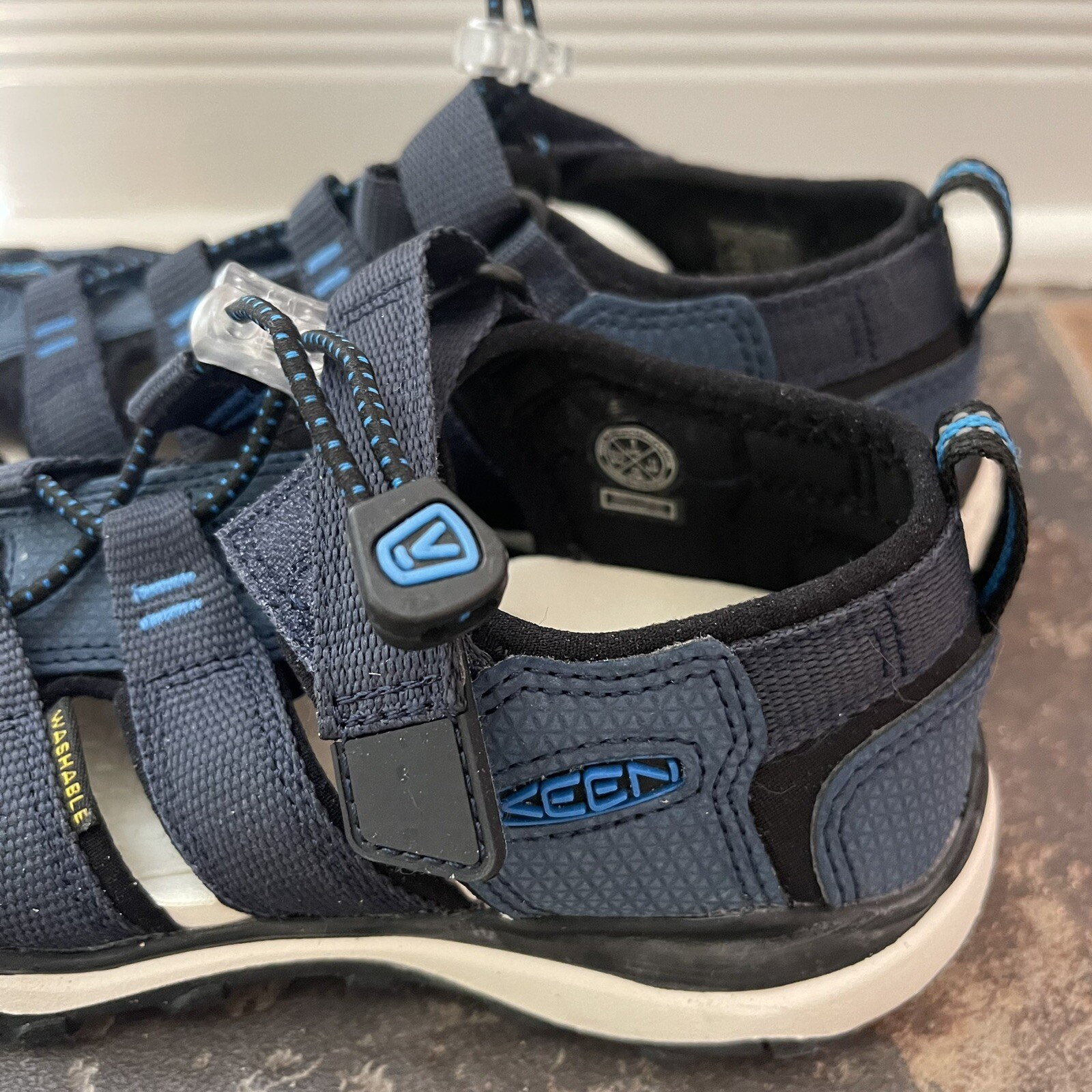 Sandali Keen Shoe unisex bambini Newport NEO H2 blu lavabili punta chiusa acqua taglia 1