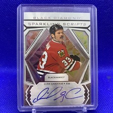 2020-21 Black Diamond Sparkling Scripts Dirk Graham Auto #SC-DG