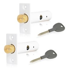 XFORT Mortice Door Bolts with 2 Star Keys, Door Security Rack Bolt (60mm)