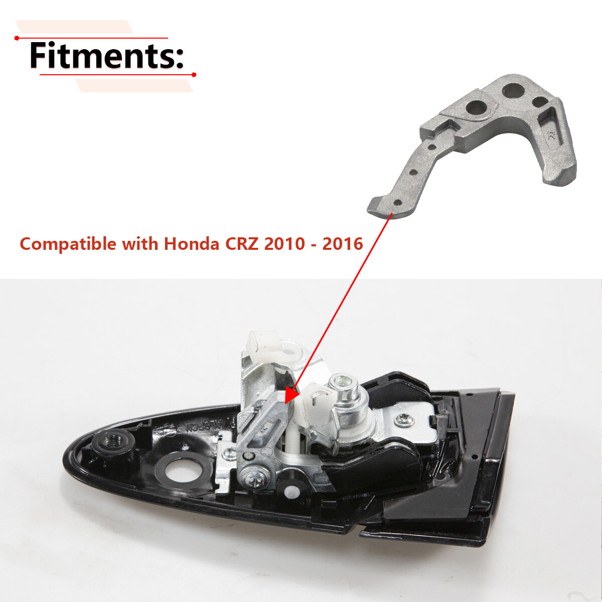 Metal Right Passenger Door Outer Handle Repair Kit For Honda CRZ