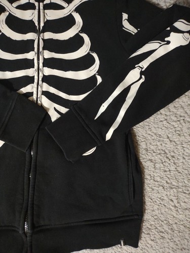 Boys Youth Medium Tony Hawk Skeleton Zombie Full Zip Hoodie - Picture 6 of 16