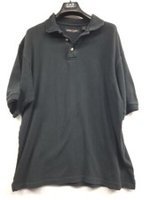 Vintage Pierre Cardin Mens Short Sleeve Collared Black Classic Fit Polo Size XL
