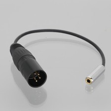 XLR 4-Pin Male to 3.5mm 1/8" TRRS Jack Audio Balanced Adapter Cable 0.5 6.5FT