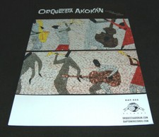 Orquesta Akokan Dapone LP Vinyl Records 17" X 11" RARE Promo Music Poster VG