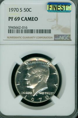 1970 S KENNEDY HALF NGC PF69 CAMEO MAC FINEST & SPOTLESS * | eBay