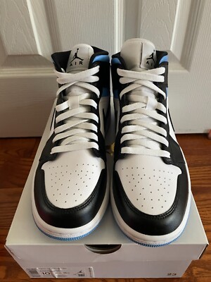Nike Air Jordan 1 Mid UNC Men 8.5 / 10 Women BQ6472-102 University