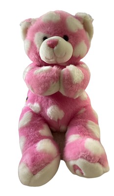 Build A Bear Pink Bear Plush Toy White 