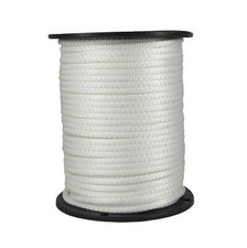 1/4 inch White Dacron Polyester Rope - 500 Foot Spool  Solid Braid - Industr...