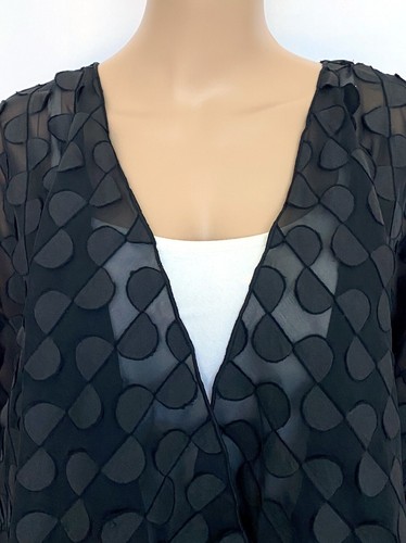 NWT NEW JOSEPH RIBKOFF Size US 22 2XL UK 24 Black Cardigan Jacket Blazer Outwear - Picture 2 of 10