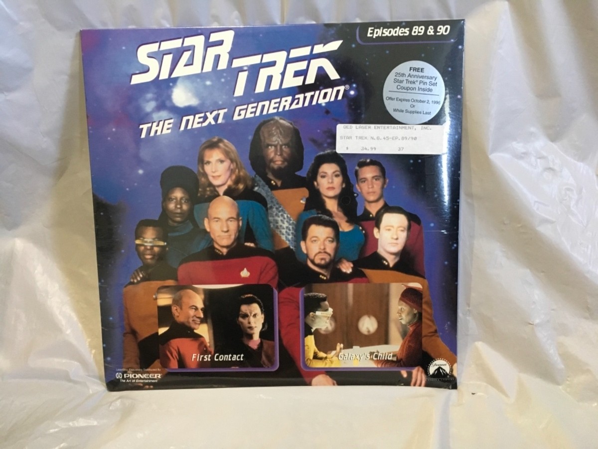 STAR TREK THE NEXT GENERATION Episodes 89 & 90 LaserDisc NEW
