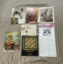 Lot of 7 Craft & Sewing Magazines/Book Variety Of Patterns & Instructions