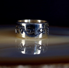 Ring Silber 925 Indianer Kokopelli 17 mm - br...