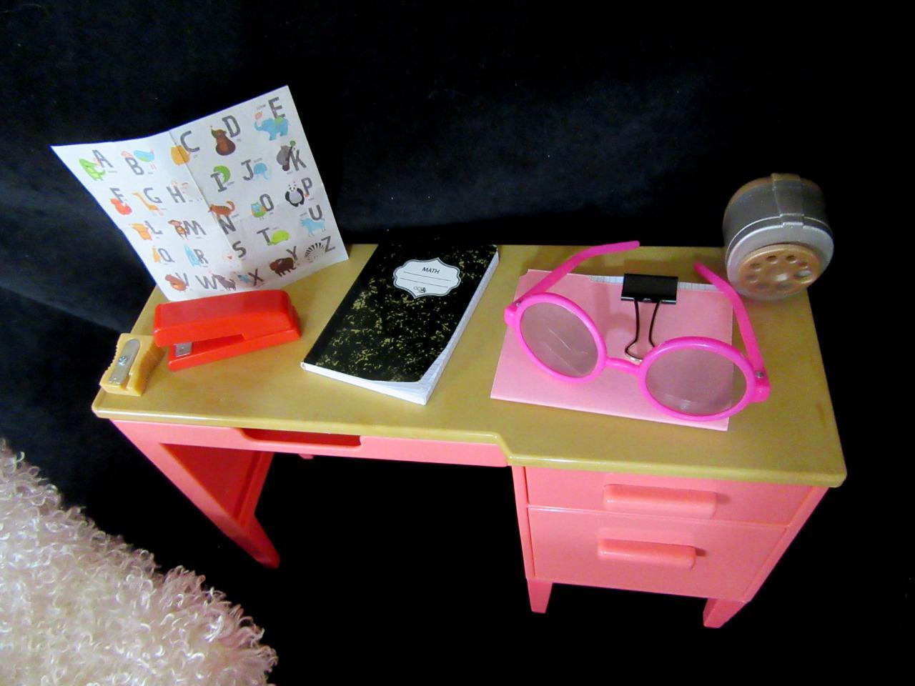 Our Generation School Teacher Desk & Fuzzy Chair for 18" OG American