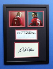 ERIC CANTONA AUTOGRAPH framed masterly displa...