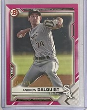 2021 Bowman #BP-64 Pink Parallell /299 Andrew Dalquist Chicago White Sox Rookie