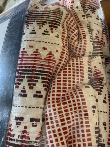 Studio D Kylie Full Queen Quilt Mini Set Red Cream Multi Cotton Boho Striped New - Picture 10 of 11