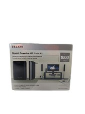 Belkin Gigabit Powerline HD Starter Kit 1000 Mbps Ultrafast Stream Movies Games