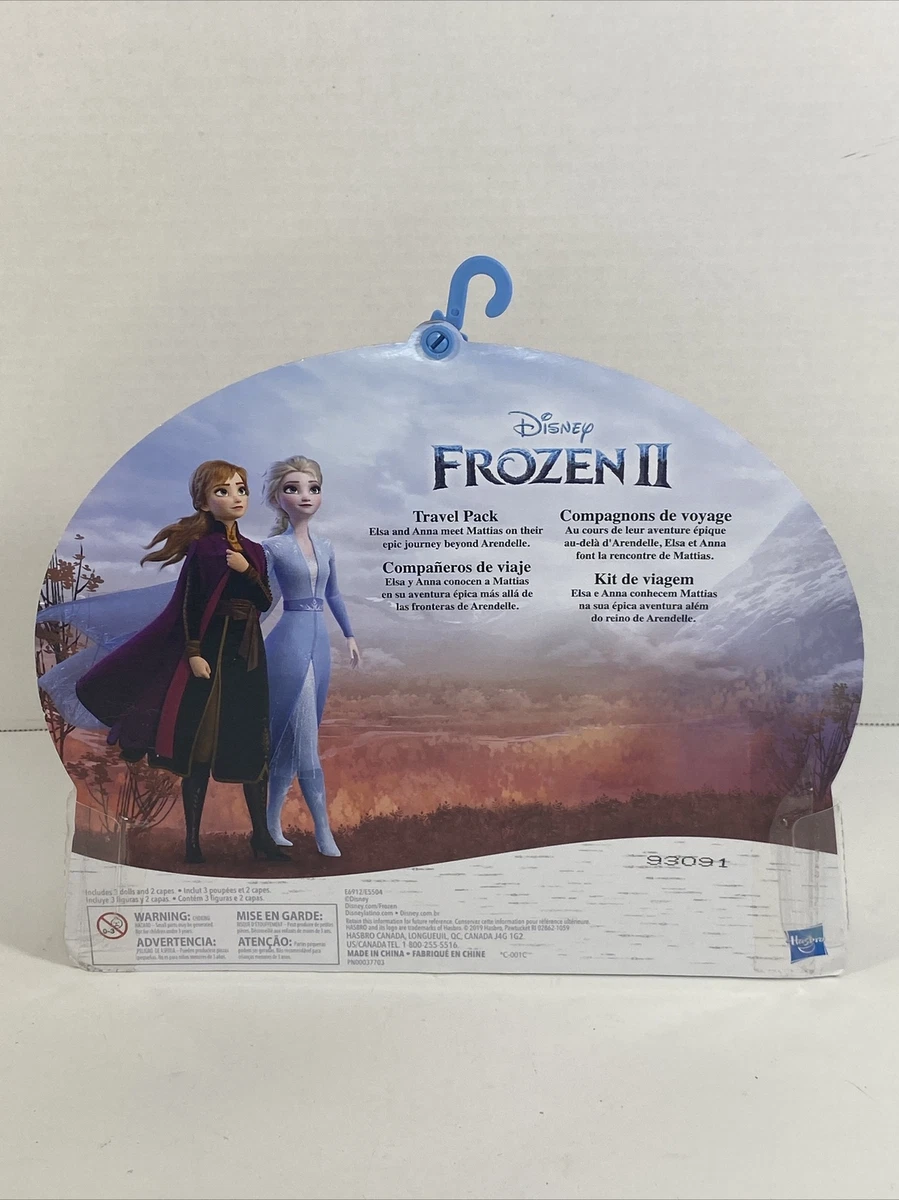  Disney Frozen Anna, Elsa, & Mattias Small Dolls 3 Pack Inspired  by The Frozen 2 Movie : Toys & Games