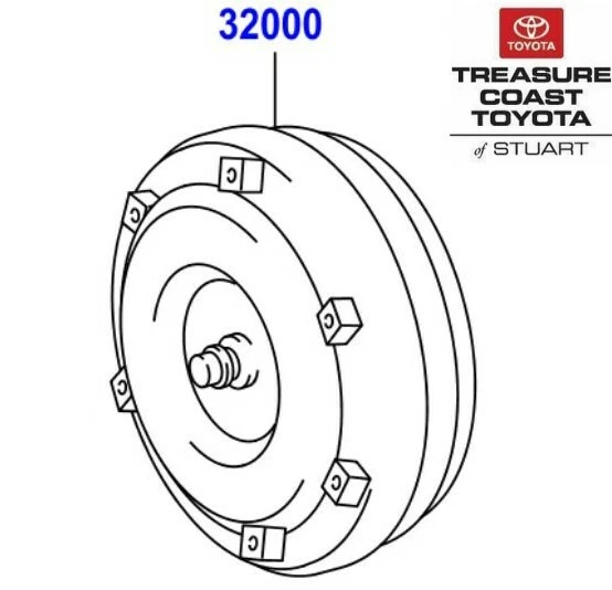 OEM TUNDRA 4RUNNER FJ CRUSIER TACOMA TORQUE CONVERTER 3200004010 G2U - Image 4 of 4