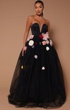 $159 FASHION NOVA MADDIE TULLE BLACK GOWN SOLD OUT, S