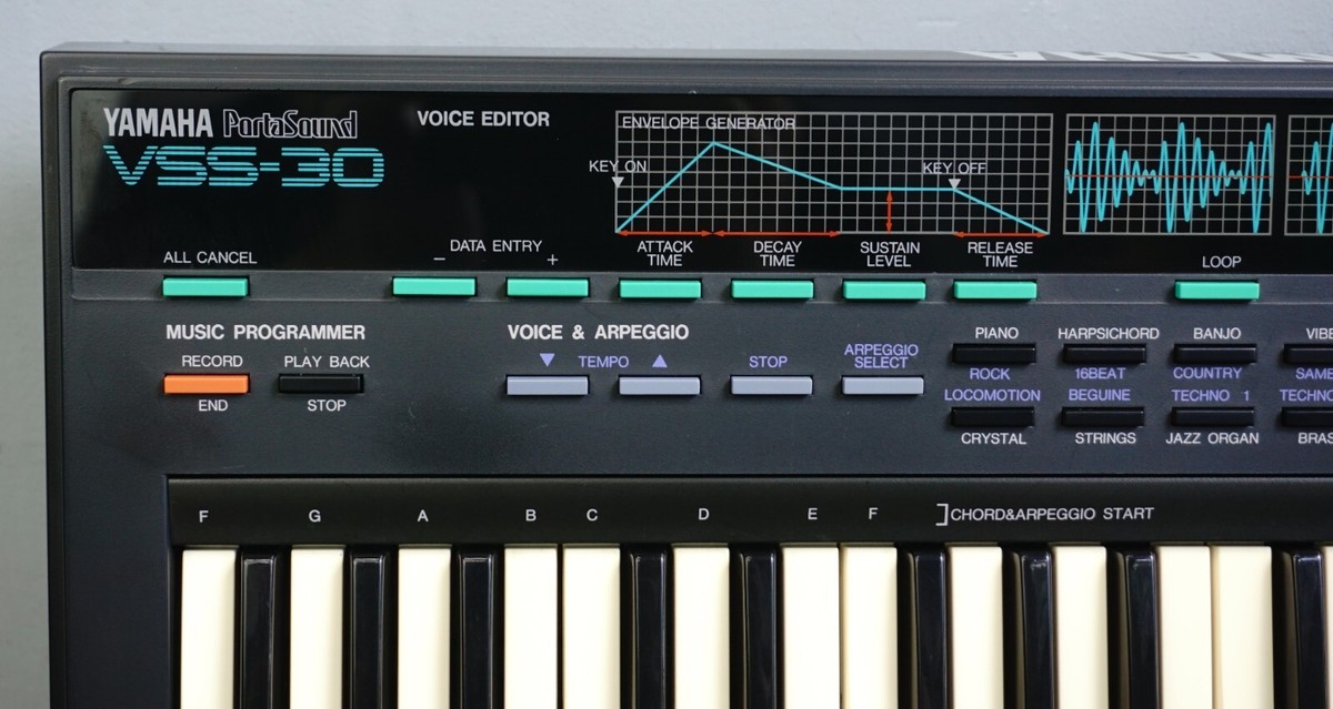 h*9様 YAMAHA PortaSound VSS-30 Yamaha VSS-30 Vintage 80's Portasound Digital Sampler Portable