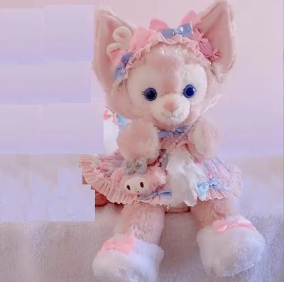 40cm LinaBell Plush Toy Pink Fox with Flower Dress Doll Duffy's Friend Gift