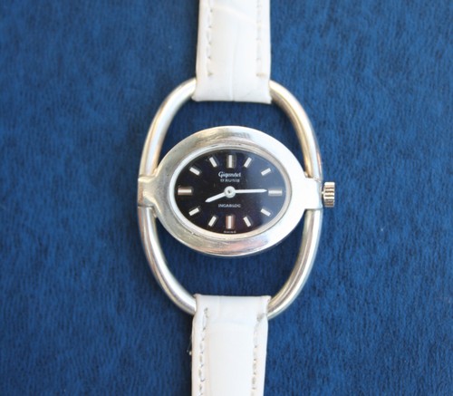 GIGANDET - Vintage Silver (925) Swiss Women's Mechanical Watch, 17 Jewels 1970. - Picture 5 of 24